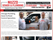 Tablet Screenshot of nuzzoplumbing.com